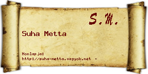 Suha Metta névjegykártya